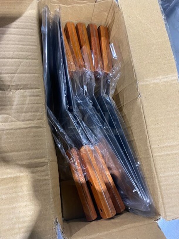 NEW! IN THE BOX! Metal Griddle Spatula! With Wooden Handle! 8 In 1 Box! 1 Box Per Lot! 8x Your Bid! - Image 2 of 7