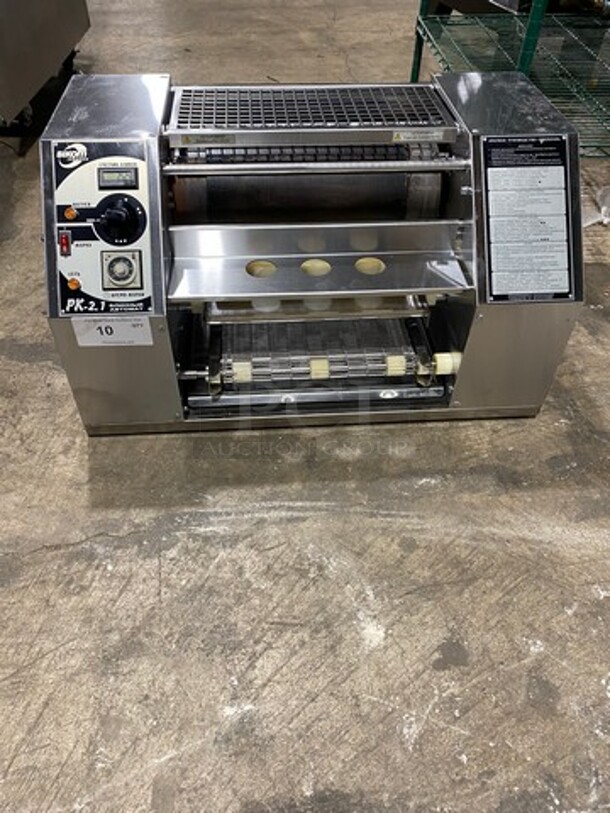 WOW! 2008 Sikom Commercial Countertop Automatic Crepe Maker Machine! Stainless Steel! Model: PK2.1 SN: 42110113 220V