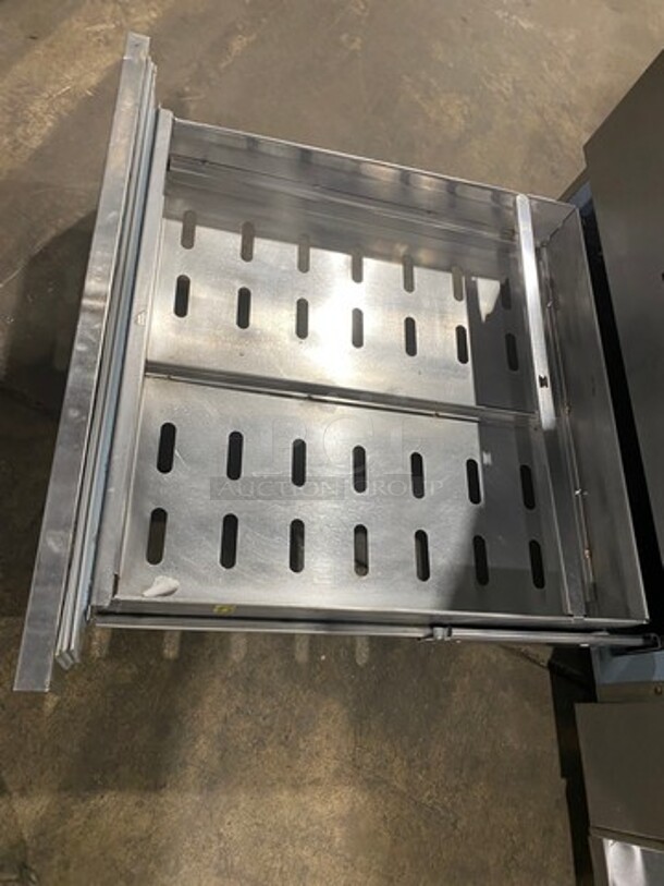 Delfield Commercial Refrigerated 2 Drawer Chef Base! All Stainless Steel! On Casters! SN: 1509150000570 115V 60HZ 1 Phase - Image 6 of 10