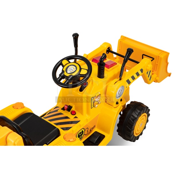Kid Trax Nickelodeon’s PAW Patrol: Rubble’s Digger, 6-Volt Ride-On Toy, ages 3 – 5, yellow.
22.99 x 55.61 x 23.38 - Image 3 of 8