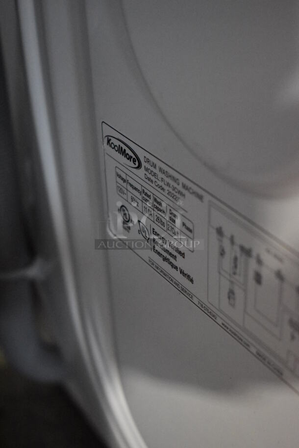 KoolMore FLW-3CWH Metal Front Load Washing Machine. 120 Volts, 1 Phase. 23.5x26x33.5 - Image 2 of 9