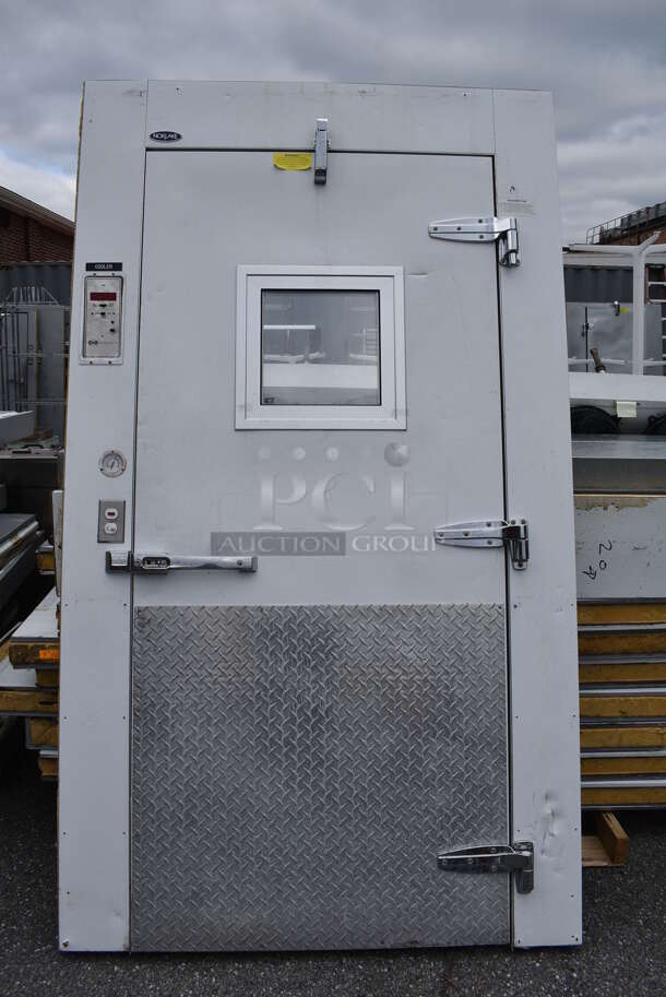 Norlake 8'x26' Walk In Box w/ 2 Doors, HTA26-87B-AE 115 Volt Condenser, Two HTA28-76B-AE 115 Volt Condenser. Does Not Have Floor. Information Provided By The Consignor But Not Verified By PCI Auctions. - Image 3 of 12