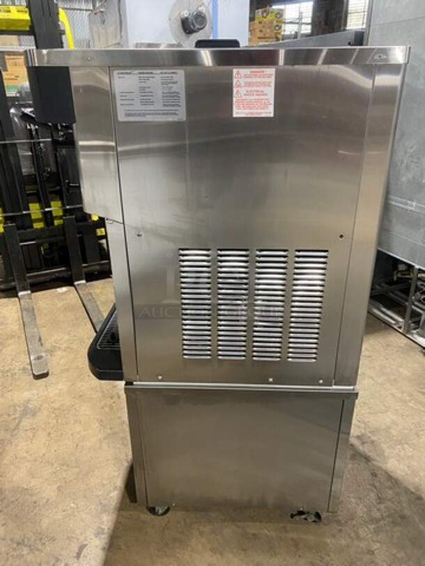 SWEET! Taylor Crown Commercial 3 Handle Ice Cream Machine! All Stainless Steel! On Casters! Model: C72333 SN: M2091746! 208/230V 60HZ 3 Phase! - Image 3 of 11