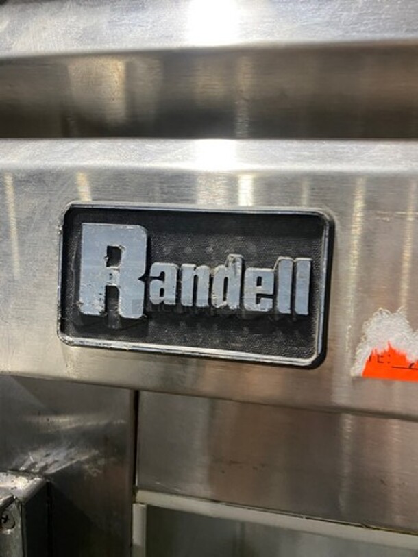 Randell Commercial 2 Door Reach In Cooler! With Poly Coated Racks! All Stainless Steel! On Casters! - Image 3 of 6