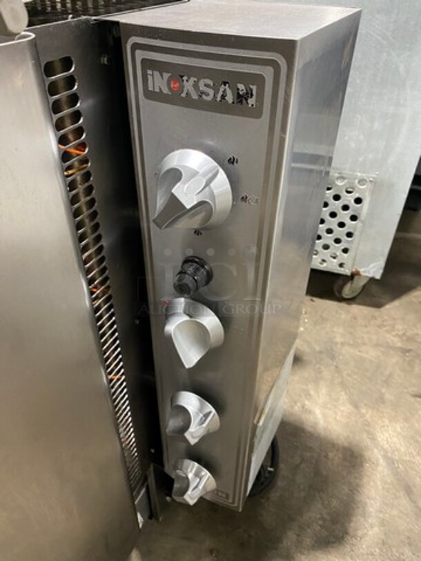 LATE MODEL! 2017 Inoksan Commercial Natural Gas Powered Kebab/ Gyro Machine! All Stainless Steel! Model: PDG400N SN: 37011908007 115V - Image 6 of 9
