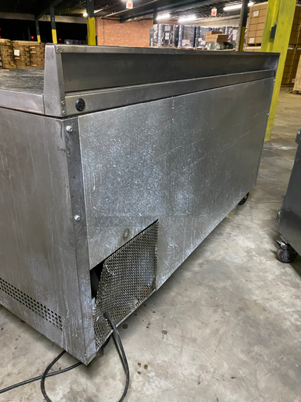 True Commercial Work Top Cooler! With 2 Door Storage Space Underneath! With Poly Coated Racks! All Stainless Steel! On Casters! Model: TWT67 SN: 7838247 115V 60HZ 1 Phase - Image 3 of 8