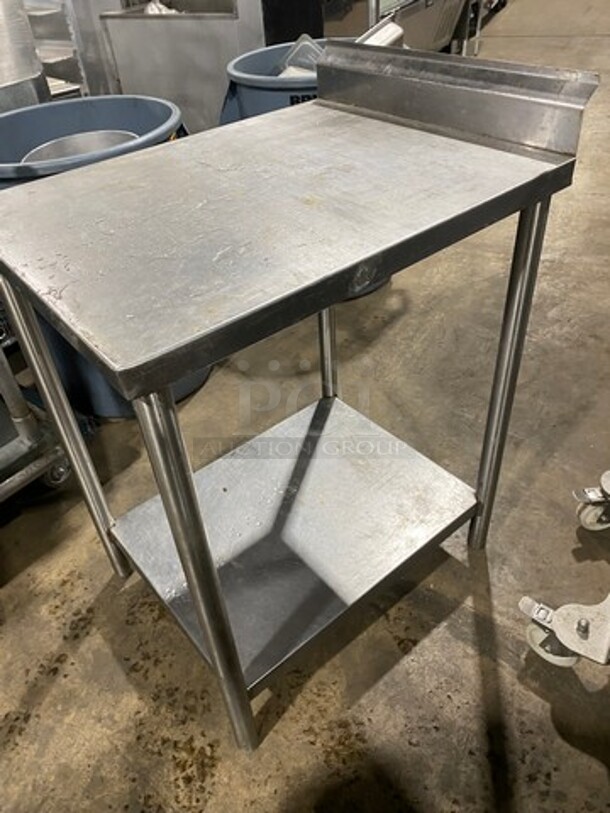 Solid Stainless Steel Work Top/ Prep Table! With Storage Space Underneath! On Legs! - Image 2 of 7