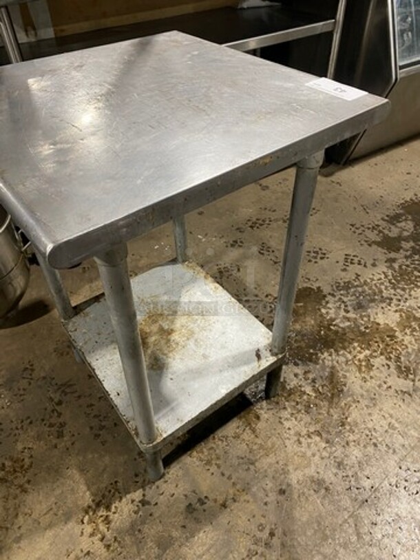 Solid Stainless Steel Work Top/ Prep Table! With Storage Space Underneath! On Legs! - Image 4 of 6