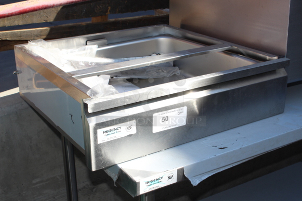 BRAND NEW SCRATCH & DENT! Regency 20" x 20" x 5" Drawer with Stainless Steel Front. 24x25-1/8x6-7/8 - Image 4 of 6