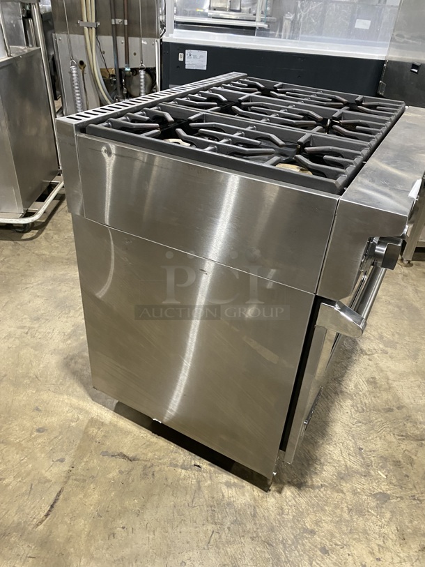 Viking Natural Gas Powered 6 Burner Range! With Convection Oven Underneath! All Stainless Steel! On Casters! - Image 2 of 10