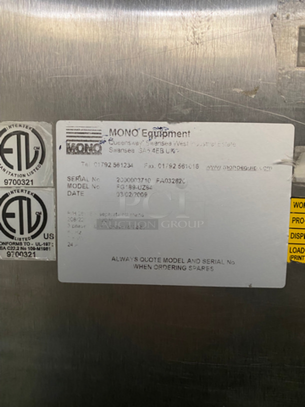 SUPER! Belshaw Adamatic Commercial Electric Powered Dual Combi Oven! With View Through Doors! With Pan Racks Underneath! All Stainless Steel! 2x Your Bid! Model: FG189UZ84 SN: 2000003710FA032620 - Image 10 of 11