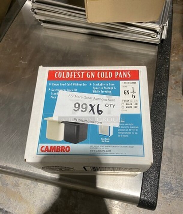 NEW! Cambro Coldfest 1/6x6" Food Pans! 6x Your Bid! - Image 1 of 2