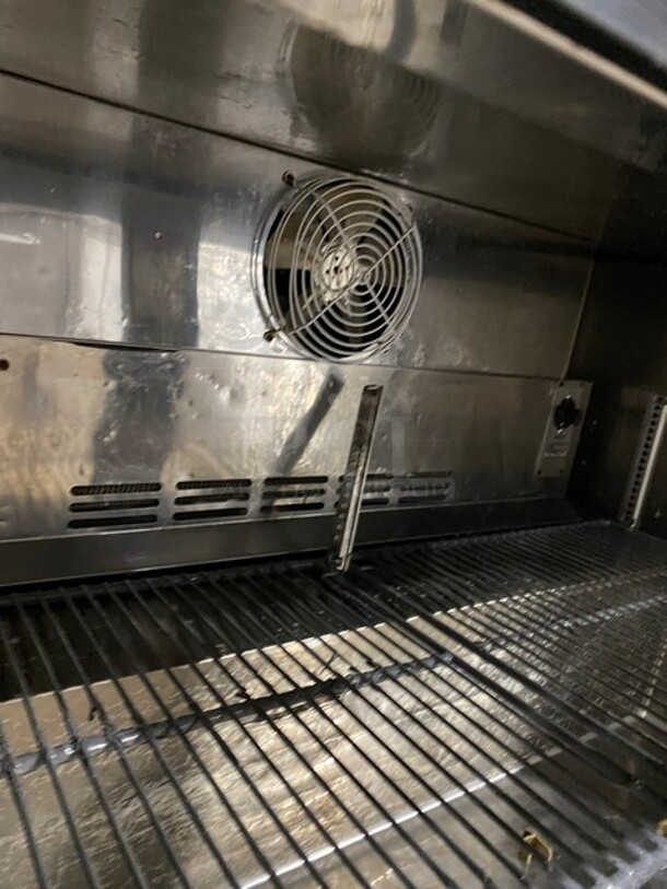 Turbo Air Commercial 2 Door Lowboy/Worktop Freezer! With Poly Coated Racks! All Stainless Steel! On Casters! Model: MUF48  - Image 6 of 8