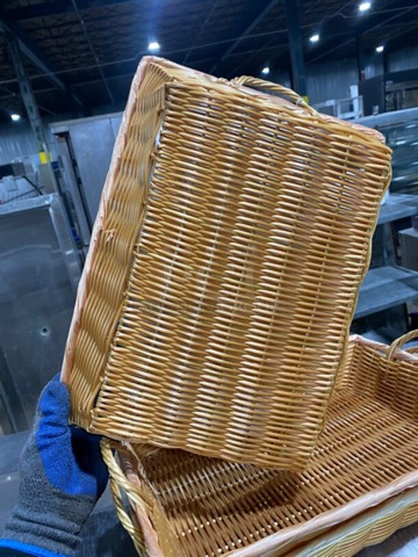 Multi-Purpose Use Woven Baskets! With Side Handles! 3x Your Bid! - Image 5 of 5