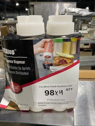 NEW! Table Craft 16 OZ Squeeze Bottles! 4 Bottles In A Box! 1 Box Per Lot! 4x Your Bid!