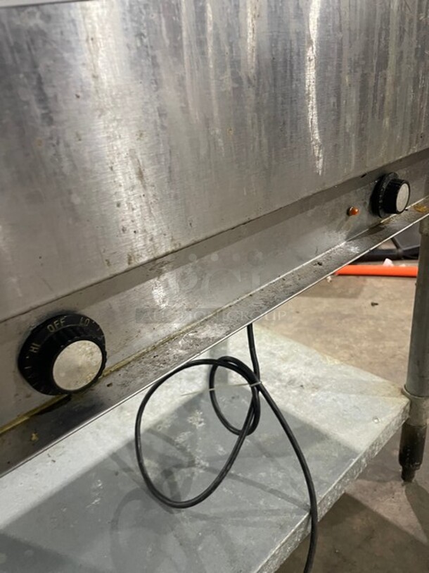 Eagle Commercial Electric 2 Well Steam Table! With Underneath Storage Space! All Stainless Steel! On Legs! Model DRT2208 Serial 1703100127! 208V 1Phase! - Image 7 of 8