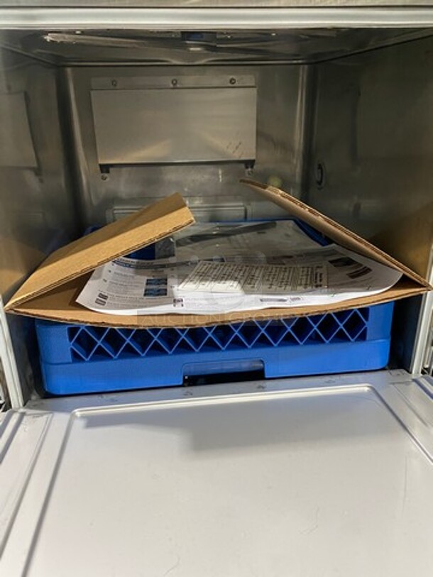 NICE! NEW! Hobart New Body Style Hobart Commercial Under The Counter Heavy Duty Dishwasher! With Pegged Dish Crate! All Stainless Steel! Model: LXER SN: 231234450 120/208V 60HZ 1 Phase - Image 5 of 8