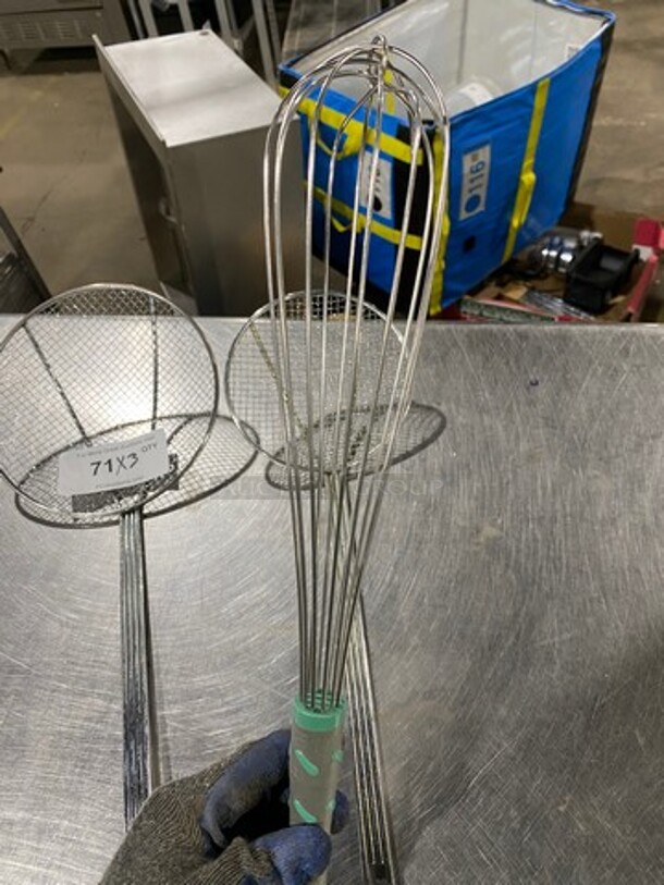 MISCELLANEOUS! Assorted Size Mesh Strainer And Handheld Whisk! 3x Your Bid! - Image 4 of 5