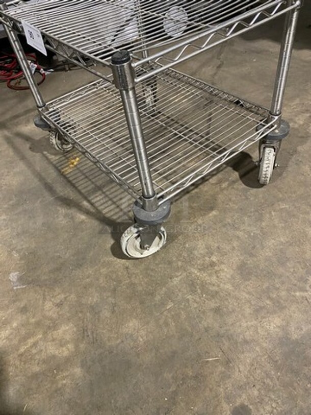Metal Metro Rack Cart! On Casters! - Image 6 of 6
