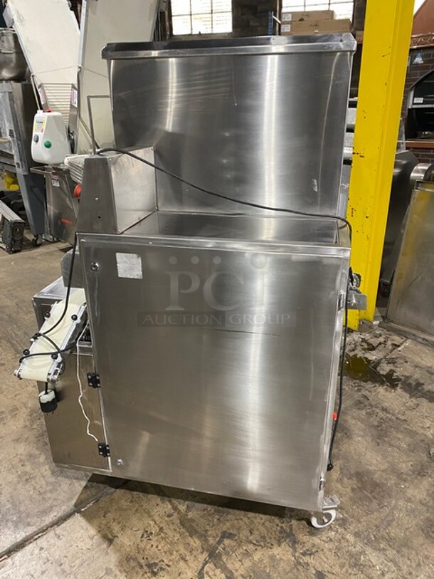 Great! Aksar Smart Food Productions Solutions Food Portioning/Cutting Machine! Machine All Stainless Steel!On Casters!  - Image 2 of 9