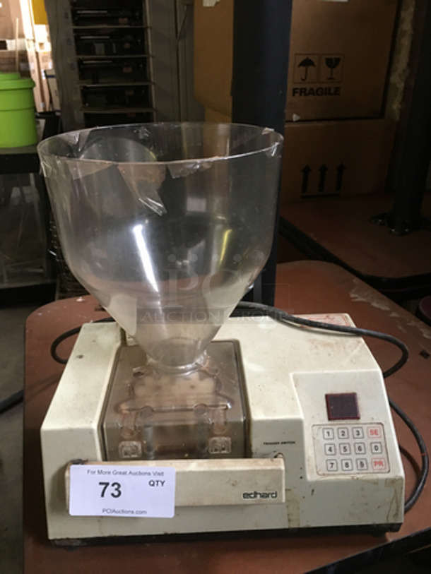 Edhard Commercial Countertop Donut Pastry Filler! With Poly Clear Donut Pastry Hopper! Model: MK 120V 60HZ - Image 1 of 7