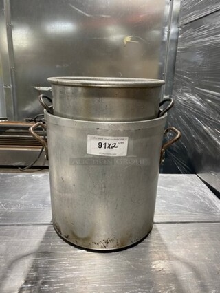 Assorted Stock Pots! With Side Handles! 2x Your Bid!