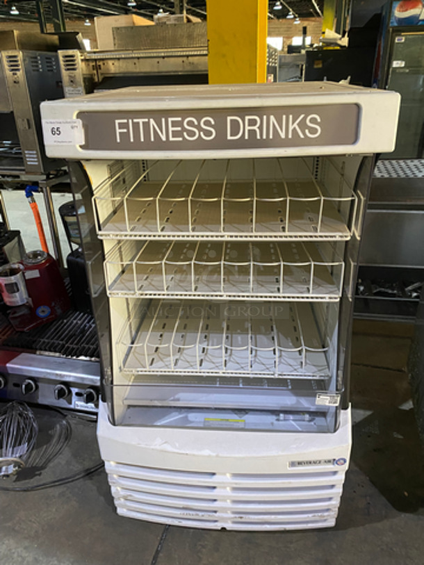 Beverage Air Commercial Refrigerated Open Grab-N-Go Drink Display Case! With Poly Coated Racks! Model: BZ131W SN: 11613267 115V 60HZ 1 Phase
