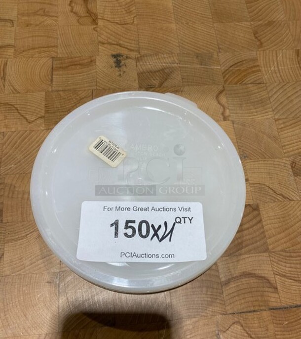 New! Cambro 4QT Round Lid! 4x Your Bid! MODEL rfsc2148