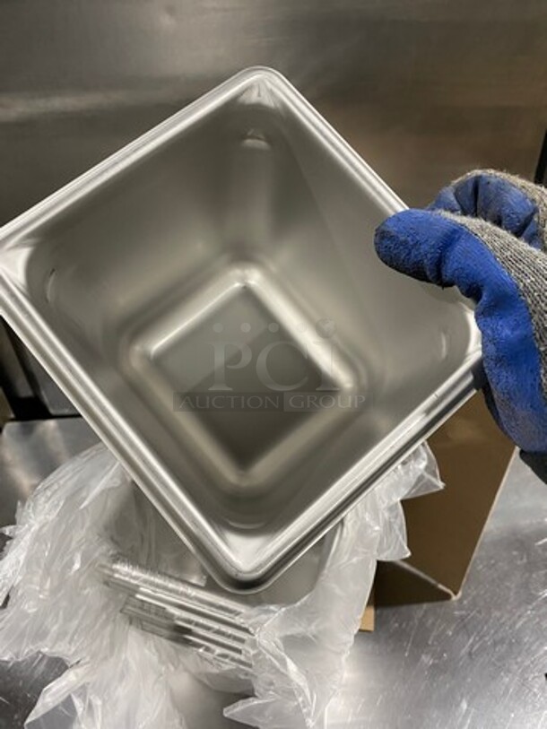 NEW! IN THE BOX! Vollrath Commercial 1/6x6" Steam Table/ Prep Table Food Pans! All Stainless Steel! - Image 5 of 7