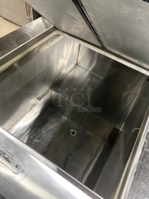 NICE LATE MODEL! Solid Stainless Steel Mobile Ice Cream Cart! On Casters! WORKING WHEN REMOVED! - Image 5 of 10