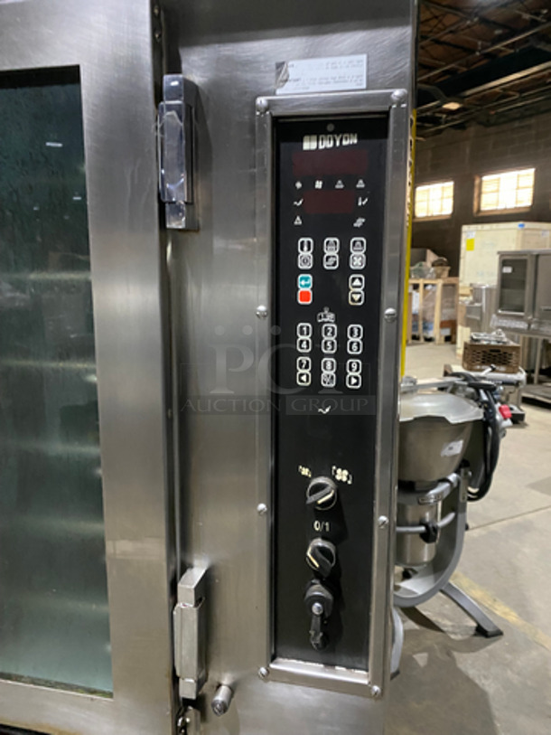 BEAUTIFUL! LATE MODEL! Doyon Baking Equipment Commercial Double Deck Electric Powered Convection/Proofer Oven! With Steam Injection! With View Through Doors! With Metal Oven Racks! All Stainless Steel! On Casters! 2x Your Bid! Model: JAOP6SL SN: 213550001211 208V 60 HZ 3 Phase - Image 7 of 10