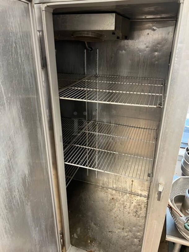 Continental Commercial 2 Door Reach In Freezer! With Poly Coated Racks! Solid Stainless Steel! On Casters! WORKING WHEN REMOVED! Model: 2F SN: 132A9665 115V 60HZ 1 Phase - Image 4 of 8