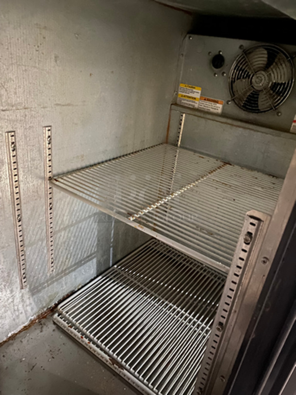 Beverage Air Commercial Refrigerated 2 Door Bar Back Cooler! With View Through Doors! Poly Coated Racks! Stainless Steel Body! Model: BB48GSY-1-S-27-LED SN: 11507923 115V 60HZ 1 Phase - Image 5 of 7