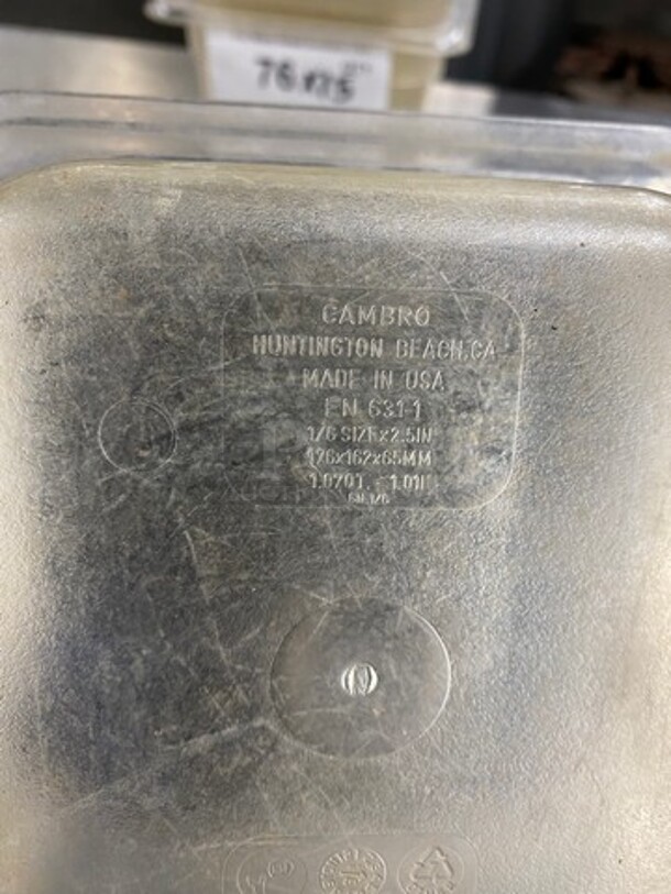 Cambro Clear Poly Food Containers! 15x Your Bid! - Image 6 of 7