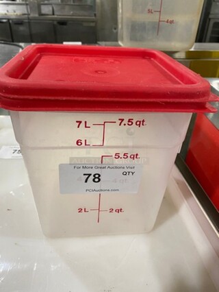 Clear Poly 7.5QT Food Container!