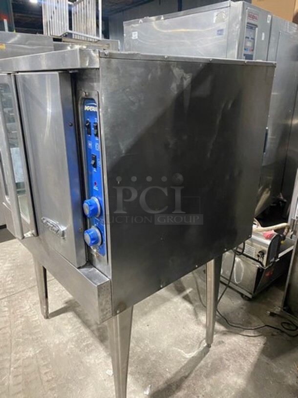 Imperial Commercial Natural Gas Powered Convection Oven! With View Through Door! With Metal Oven Racks! Stainless Steel! On Legs! - Image 2 of 10
