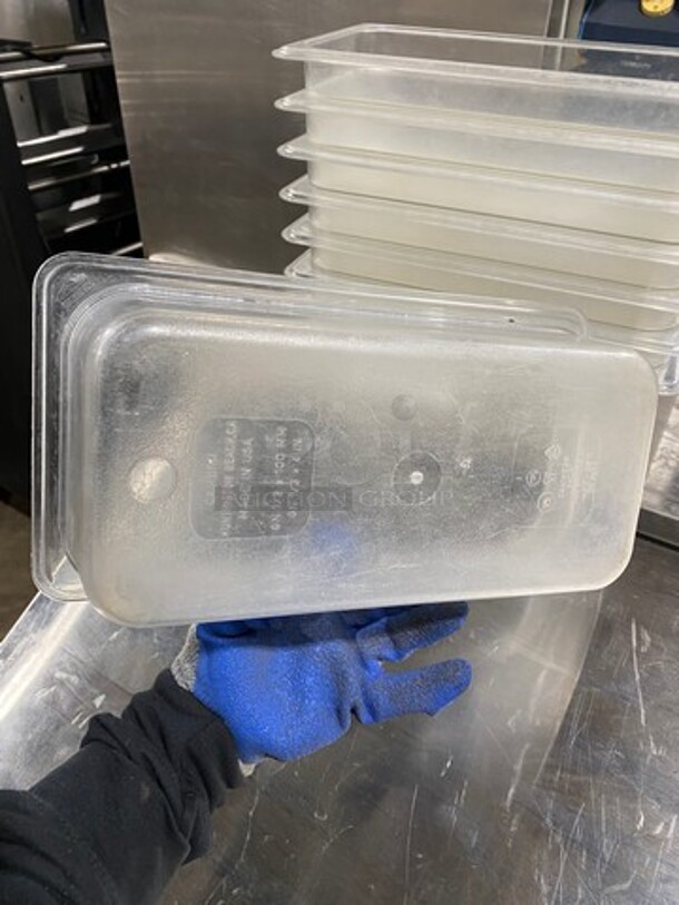 Cambro Clear Poly 1/3x4" Food Containers! 8x Your Bid! - Image 7 of 8