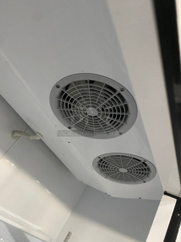 Blue Air Commercial Double Glass Door Reach In Freezer Merchandiser! With Poly Coated Racks! On Casters! 115V 1 Phase! Model: BKGF49 SN: KGF49W-R06-0038! - Image 6 of 8