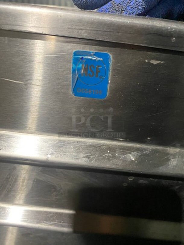 Commercial Cold Pan/Fresh Fish Display Case! All Stainless Steel Top! On Casters! - Image 9 of 9