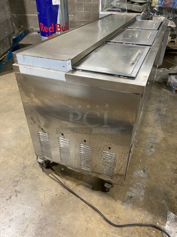Leader Commercial 3 Door Beer Cooler! Solid Stainless Steel! Model: ESBC72SC SN: NQ10S1410 115V 60HZ 1 Phase - Image 2 of 9