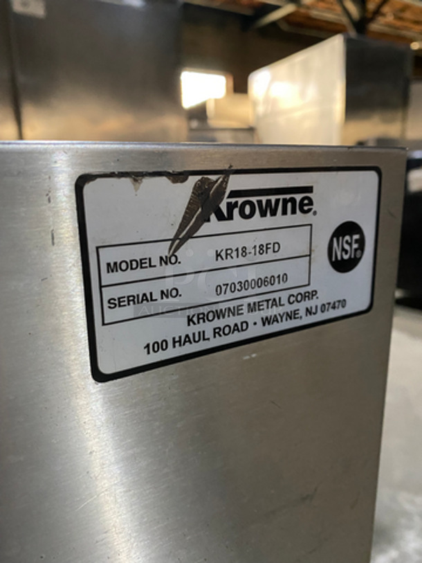 Krowne Stainless Steel Dry Rack! On Casters! Model: KR18-18FD SN: 07030006010 - Image 6 of 8