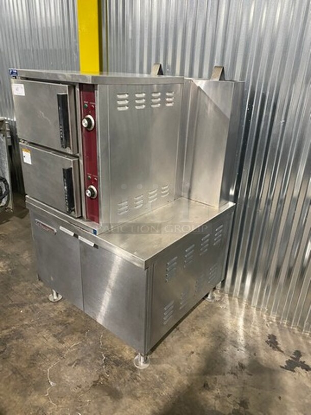 Southbend Commercial Natural Gas Powered Double Deck Convection Steamer! All Stainless Steel! Model GCX2S36 Serial 903583KK0895! 115V 1Phase! On Legs! GOES WELL WITH LOT #46!!! - Image 2 of 11