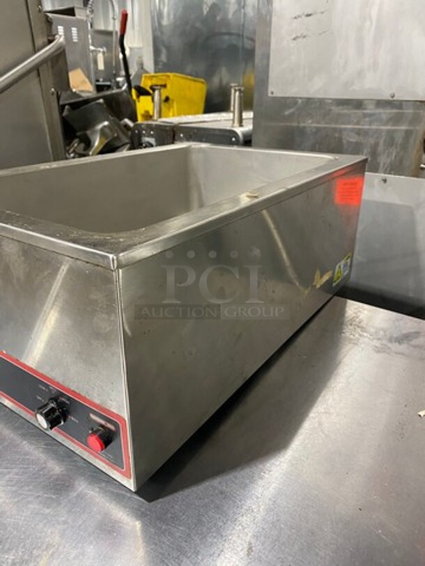 Winco Commercial Countertop Single Well Food Warmer! All Stainless Steel! MODEL FWS500 SN:FWS50010024142 120V  - Image 2 of 7