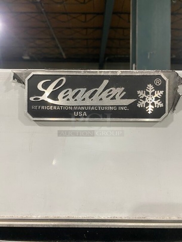 Leader Commercial Reach In Cooler Merchandiser! Glass All Around! With Rear Access Sliding Doors! Poly Coated Racks! Model: LS54SC SN: PT09S2914 115V 60HZ 1 Phase - Image 9 of 9