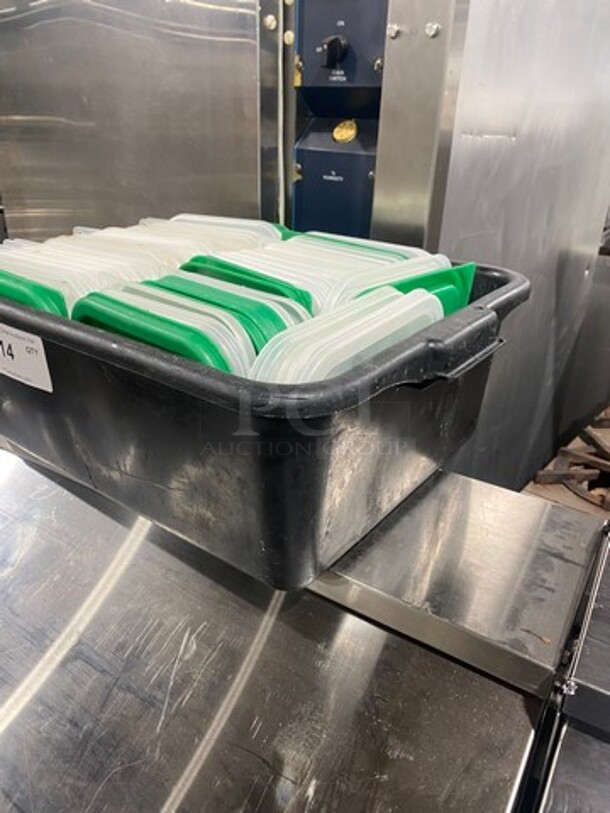 ALL ONE MONEY! Cambro Green And Clear Poly Food Container Lids! - Image 2 of 7