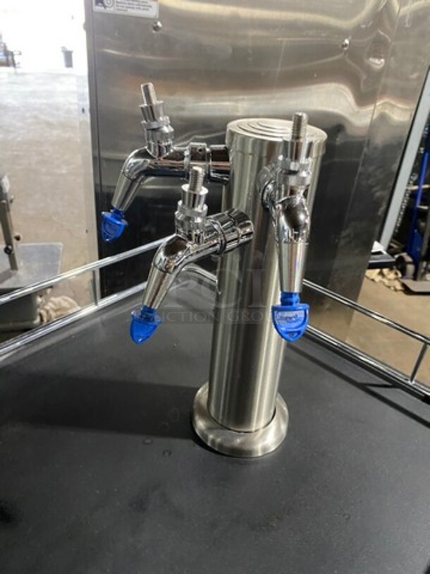 Komos Commercial Refrigerated 3 Tap Kegerator! With Single Door Storage Space Underneath! Model: KLKC 115V - Image 5 of 9