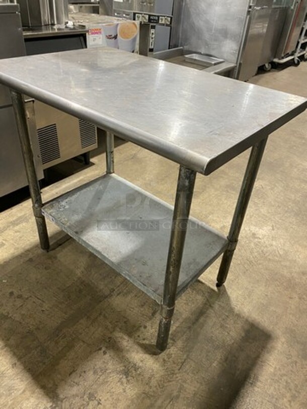 Hally Solid Stainless Steel Work Top/ Prep Table! With Storage Space Underneath! On Legs! - Image 2 of 8