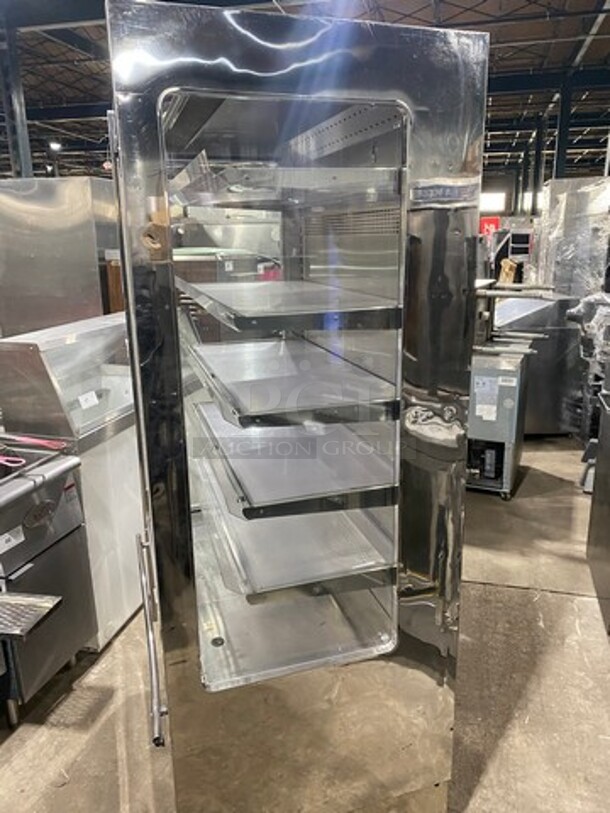 Grab N'Go Open Refrigerated Display Cooler Merchandiser! With Night Cover! Stainless Steel! On Casters! - Image 2 of 9