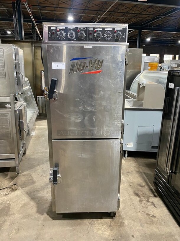 SWEET! Nuvu Commercial Dual Cabinet Cook-N-Hold Oven! All Stainless Steel! Model SC14 Serial 706150010916! 208V 1Phase! WORKING WHEN REMOVED! - Image 1 of 9