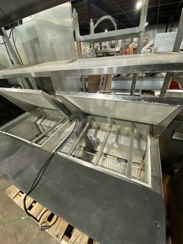 Continental Commercial Refrigerated Sandwich Prep Table! With Double Over Head Shelf! With 2 Door Underneath Storage Space! All Stainless Steel! Model: SW6024M SN: 15713729 115V 60HZ 1 Phase - Image 5 of 11